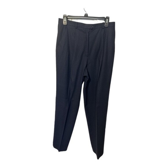 Escada Vintage Navy Pant Suit Set Size 40 - Picture 3 of 10